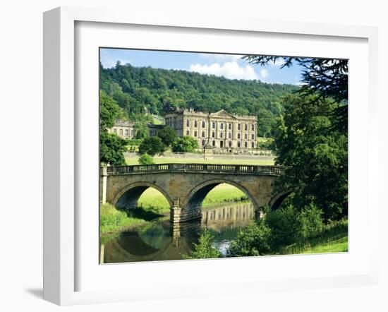 Chatsworth House, Derbyshire, England, UK-Peter Scholey-Framed Photographic Print