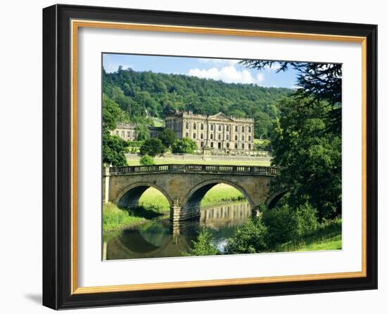 Chatsworth House, Derbyshire, England, UK-Peter Scholey-Framed Photographic Print