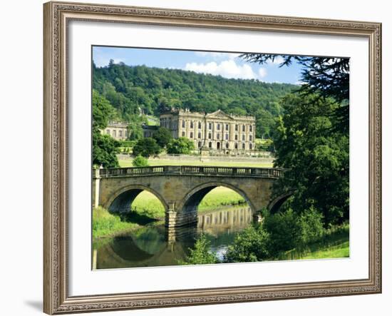 Chatsworth House, Derbyshire, England, UK-Peter Scholey-Framed Photographic Print