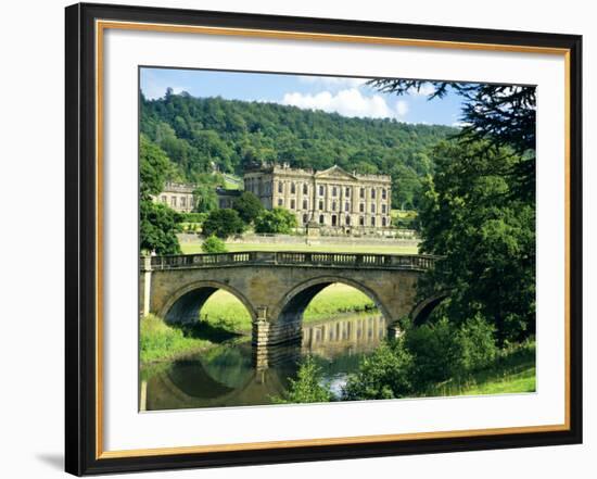 Chatsworth House, Derbyshire, England, UK-Peter Scholey-Framed Photographic Print