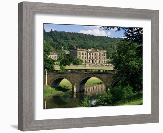 Chatsworth House, Derbyshire, England, United Kingdom-Peter Scholey-Framed Photographic Print