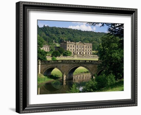 Chatsworth House, Derbyshire, England, United Kingdom-Peter Scholey-Framed Photographic Print