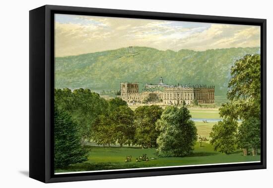 Chatsworth House, Derbyshire, Home of the Duke of Devonshire, C1880-Benjamin Fawcett-Framed Premier Image Canvas