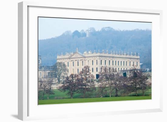 Chatsworth House from the Southwest, Derbyshire-null-Framed Photographic Print