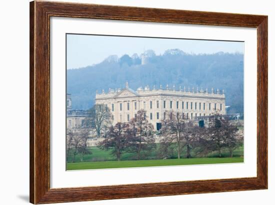 Chatsworth House from the Southwest, Derbyshire-null-Framed Photographic Print