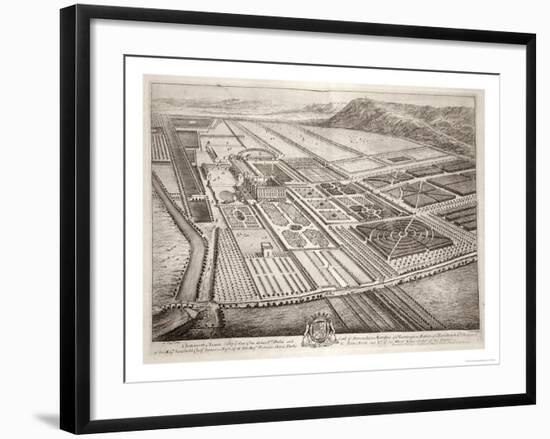 Chatsworth House Seat of William Cavendish 1st Duke of Devonshire-Leonard Knyff-Framed Giclee Print