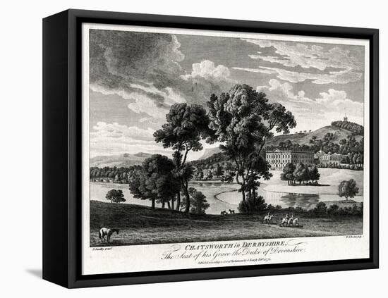 Chatsworth in Derbyshire, the Seat of His Grace the Duke of Devonshire, 1775-Michael Angelo Rooker-Framed Premier Image Canvas