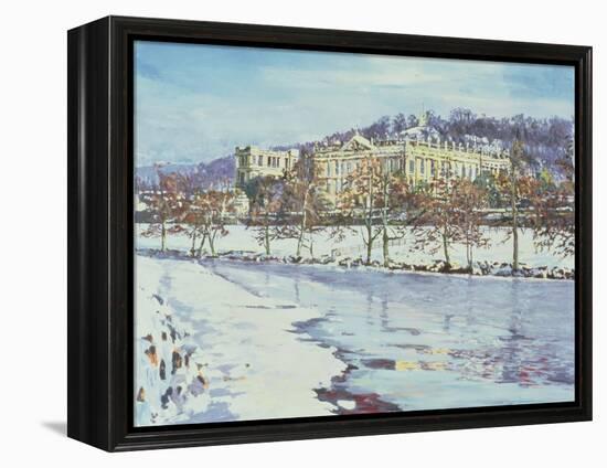 Chatsworth - Midwinter, 1996-Martin Decent-Framed Premier Image Canvas