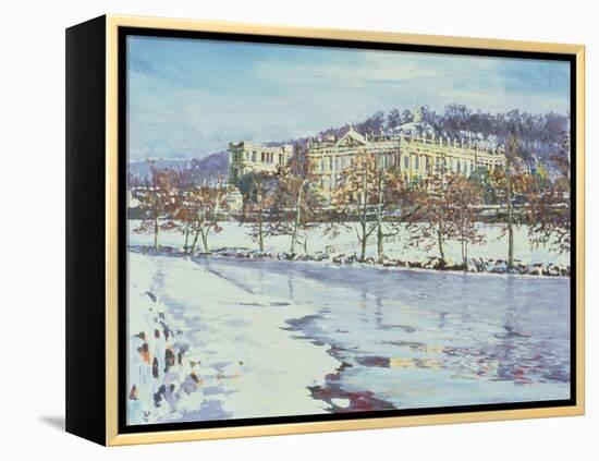 Chatsworth - Midwinter, 1996-Martin Decent-Framed Premier Image Canvas