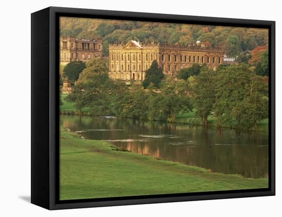 Chatsworth, Near Bakewell, Peak District National Park, Derbyshire, England, United Kingdom, Europe-Neale Clarke-Framed Premier Image Canvas