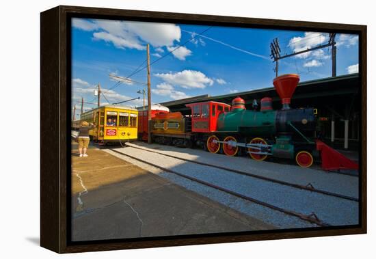 Chattanooga Choo Choo at the Creative Discovery Museum, Chattanooga, Tennessee, USA-null-Framed Stretched Canvas