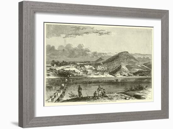 Chattanooga from the North Bank of the Tennessee, September 1863-null-Framed Giclee Print