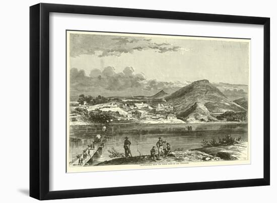 Chattanooga from the North Bank of the Tennessee, September 1863-null-Framed Giclee Print
