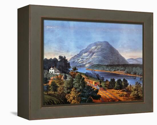 Chattanooga Railroad, 1866-Currier & Ives-Framed Premier Image Canvas