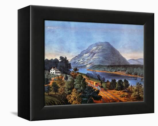 Chattanooga Railroad, 1866-Currier & Ives-Framed Premier Image Canvas