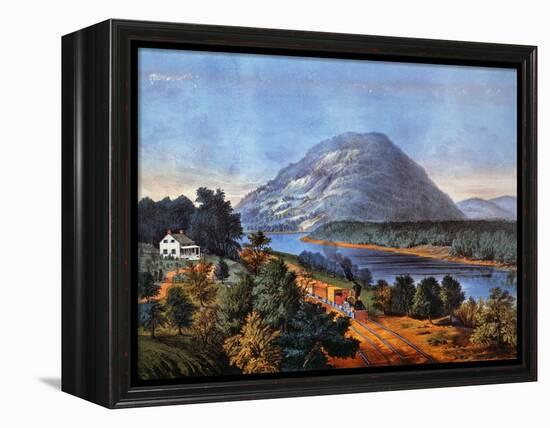 Chattanooga Railroad, 1866-Currier & Ives-Framed Premier Image Canvas