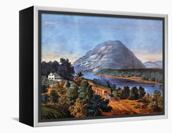 Chattanooga Railroad, 1866-Currier & Ives-Framed Premier Image Canvas