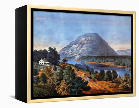 Chattanooga Railroad, 1866-Currier & Ives-Framed Premier Image Canvas