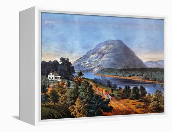 Chattanooga Railroad, 1866-Currier & Ives-Framed Premier Image Canvas