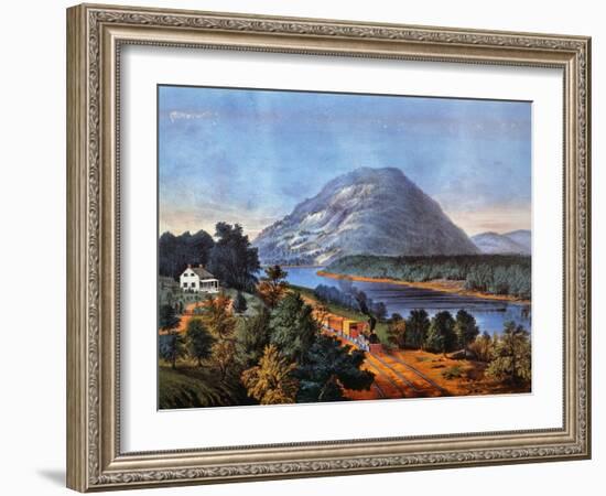 Chattanooga Railroad, 1866-Currier & Ives-Framed Giclee Print