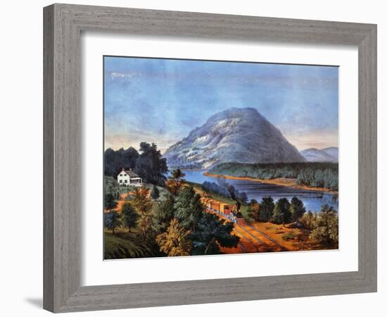 Chattanooga Railroad, 1866-Currier & Ives-Framed Giclee Print