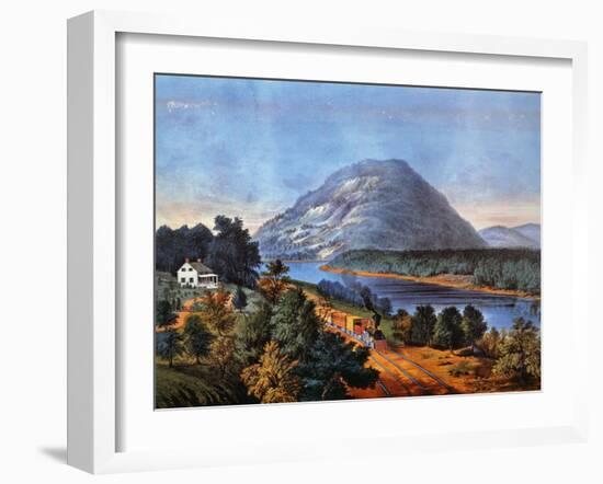 Chattanooga Railroad, 1866-Currier & Ives-Framed Giclee Print