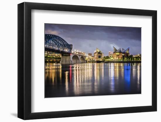 Chattanooga, Tennessee, USA Downtown across the Tennessee River.-SeanPavonePhoto-Framed Photographic Print