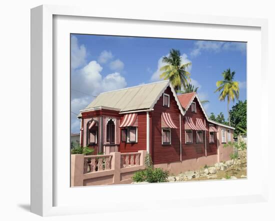 Chattel House, Speightstown, Barbados, West Indies, Caribbean, Central America-Hans Peter Merten-Framed Photographic Print