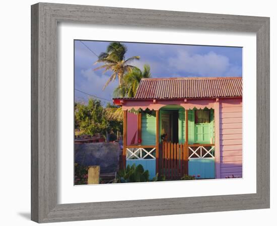 Chattel House, St. Kitts, Caribbean, West Indies-John Miller-Framed Photographic Print