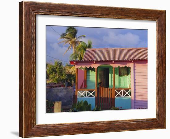 Chattel House, St. Kitts, Caribbean, West Indies-John Miller-Framed Photographic Print