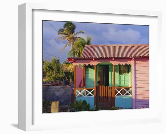 Chattel House, St. Kitts, Caribbean, West Indies-John Miller-Framed Photographic Print