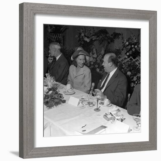 Chatting after Dinner at a Social Function at Spillers Foods, Gainsborough, Lincolnshire, 1962-Michael Walters-Framed Photographic Print