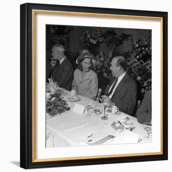 Chatting after Dinner at a Social Function at Spillers Foods, Gainsborough, Lincolnshire, 1962-Michael Walters-Framed Photographic Print