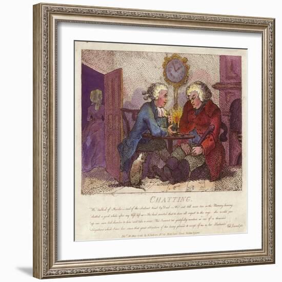 Chatting from Boswell's Hebridean Journey-Thomas Rowlandson-Framed Giclee Print