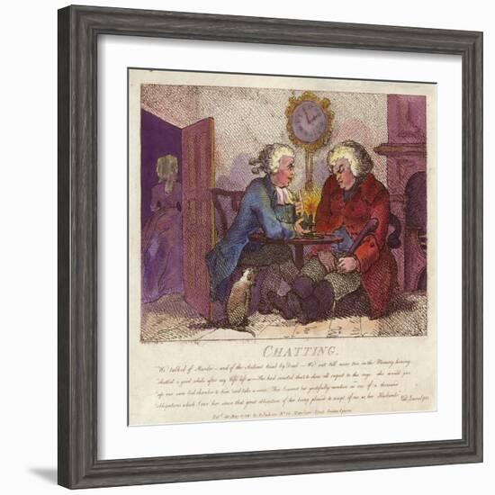 Chatting from Boswell's Hebridean Journey-Thomas Rowlandson-Framed Giclee Print