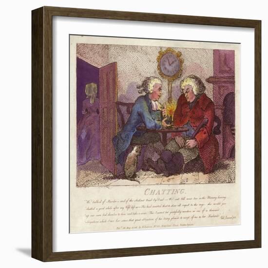 Chatting from Boswell's Hebridean Journey-Thomas Rowlandson-Framed Giclee Print