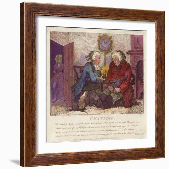Chatting from Boswell's Hebridean Journey-Thomas Rowlandson-Framed Giclee Print