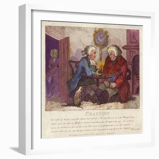 Chatting from Boswell's Hebridean Journey-Thomas Rowlandson-Framed Giclee Print