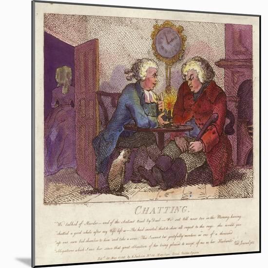 Chatting from Boswell's Hebridean Journey-Thomas Rowlandson-Mounted Giclee Print