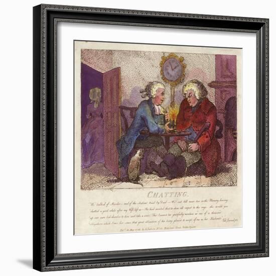 Chatting from Boswell's Hebridean Journey-Thomas Rowlandson-Framed Giclee Print