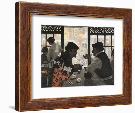 Chatting over Tea-Wu Jide-Framed Premium Giclee Print