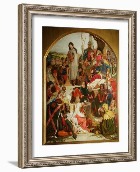 Chaucer at the Court of Edward III, 1847-1852-Ford Madox Brown-Framed Giclee Print