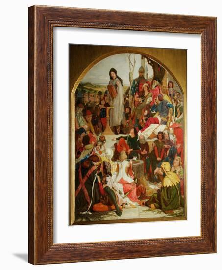 Chaucer at the Court of Edward III, 1847-1852-Ford Madox Brown-Framed Giclee Print