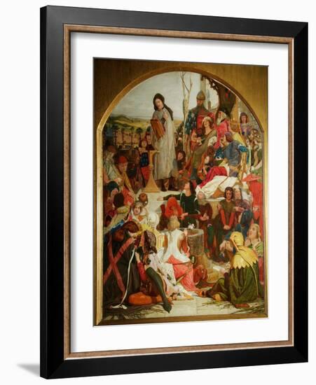 Chaucer at the Court of Edward III, 1847-1852-Ford Madox Brown-Framed Giclee Print