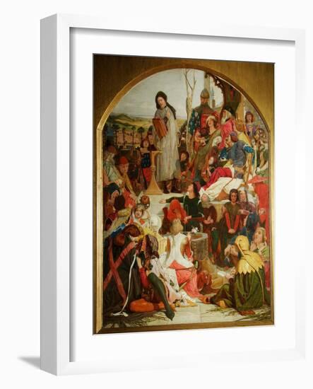 Chaucer at the Court of Edward III, 1847-1852-Ford Madox Brown-Framed Giclee Print