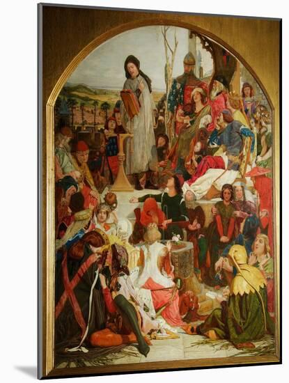 Chaucer at the Court of Edward III, 1847-1852-Ford Madox Brown-Mounted Giclee Print