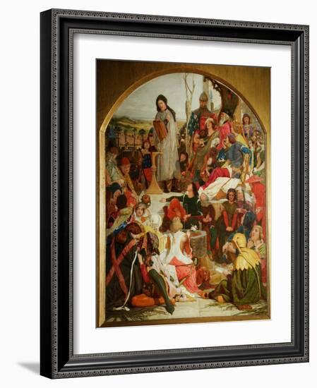 Chaucer at the Court of Edward III, 1847-1852-Ford Madox Brown-Framed Giclee Print