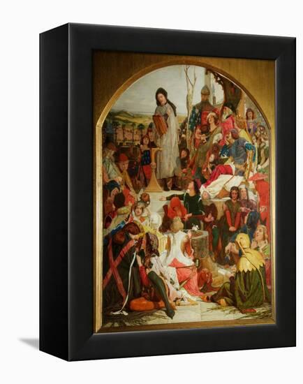 Chaucer at the Court of Edward III, 1847-1852-Ford Madox Brown-Framed Premier Image Canvas