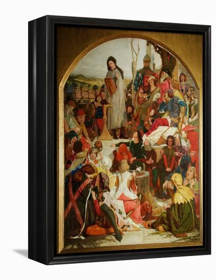 Chaucer at the Court of Edward III, 1847-1852-Ford Madox Brown-Framed Premier Image Canvas