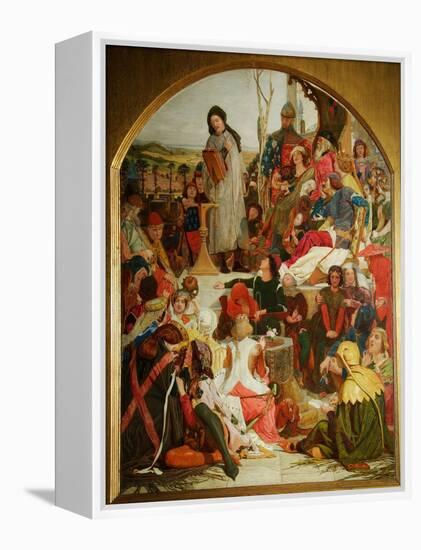 Chaucer at the Court of Edward III, 1847-1852-Ford Madox Brown-Framed Premier Image Canvas